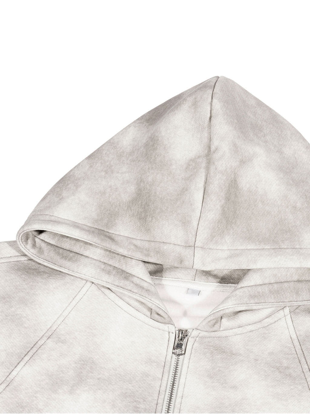EVERYDAY Dirty Washed Zip-Up Fleece Hoodie