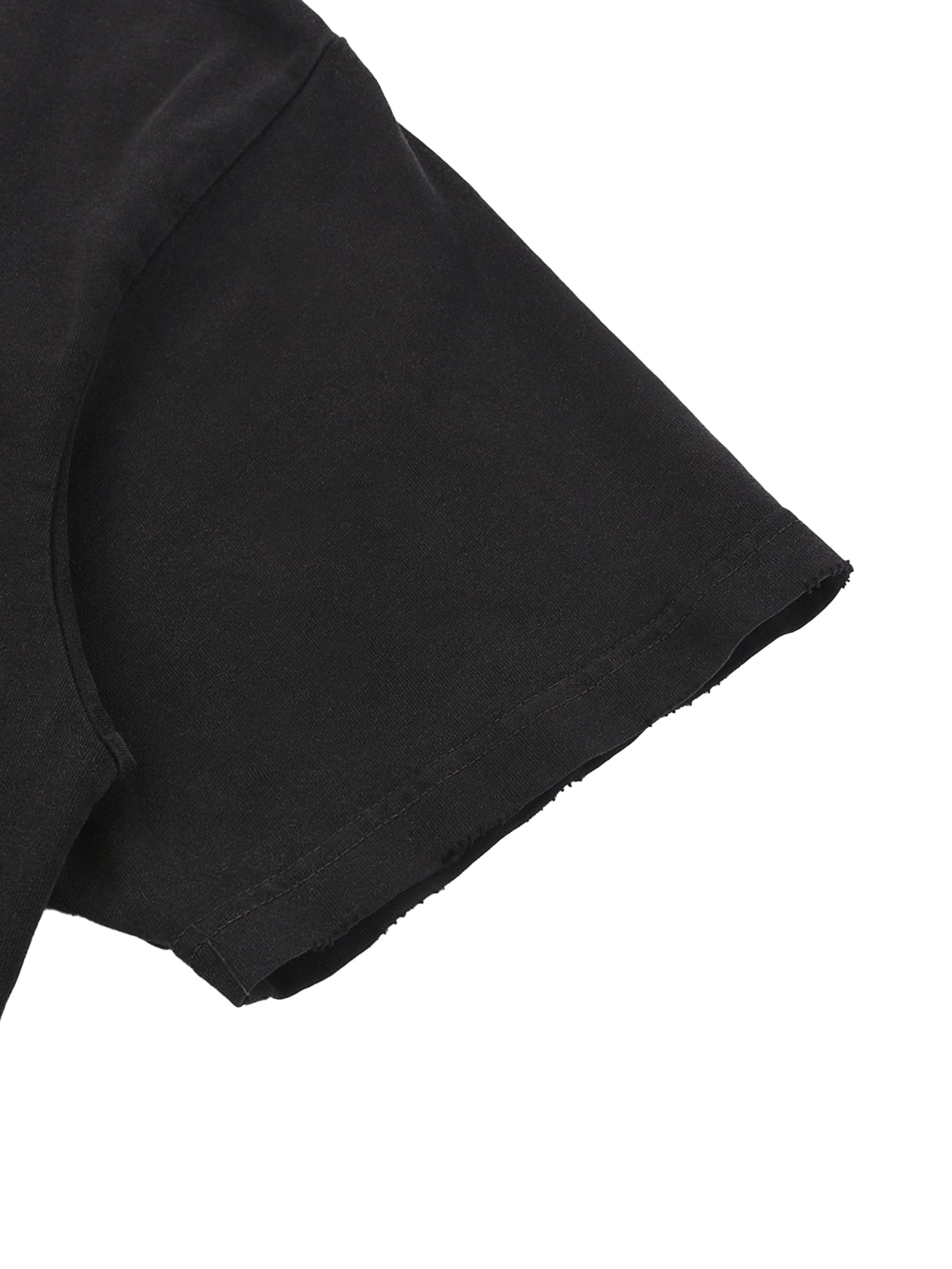 Cherry Washed Raw-Hem Tee