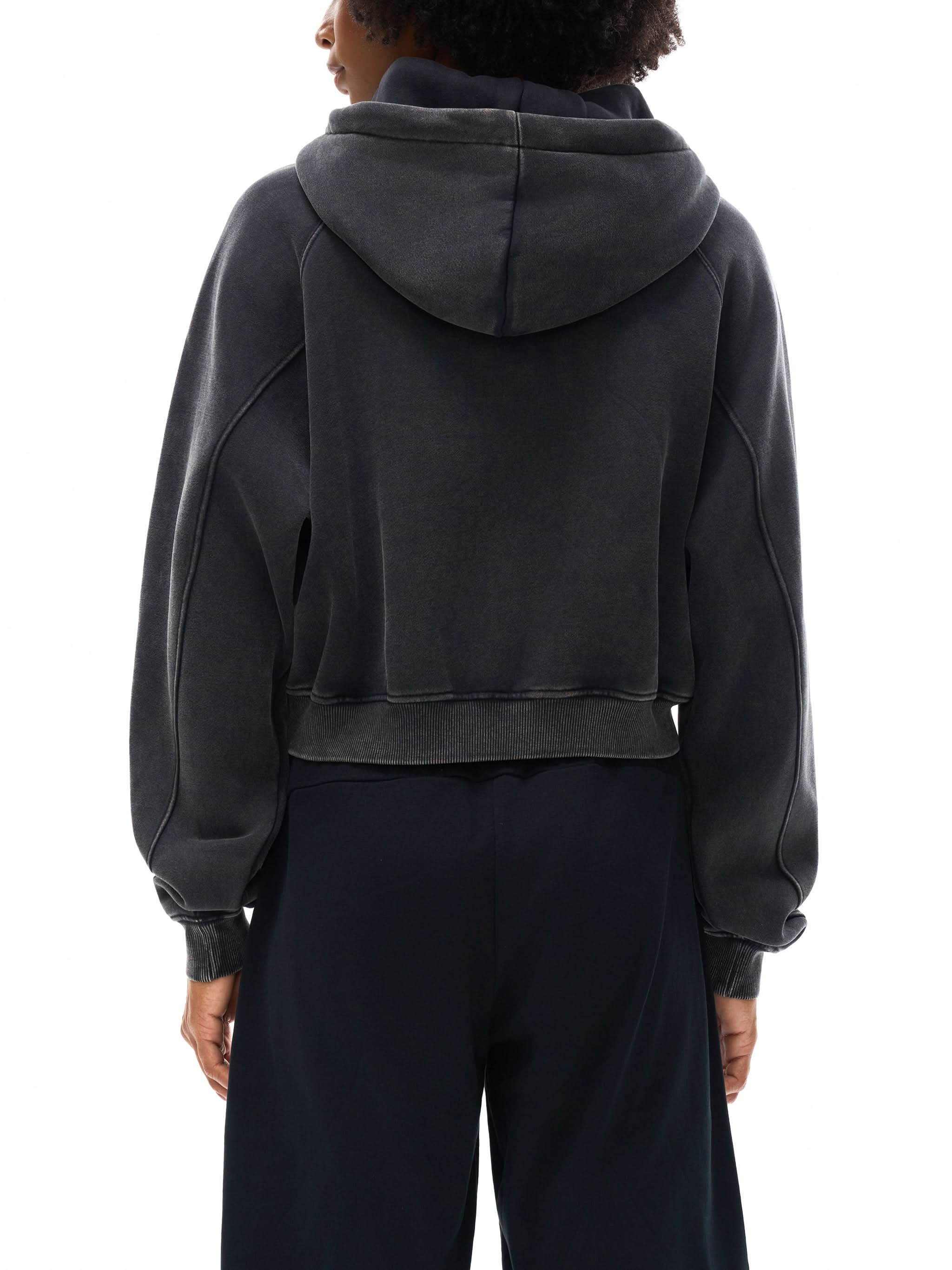 EVERYDAY Snow Washed Cropped Hoodie