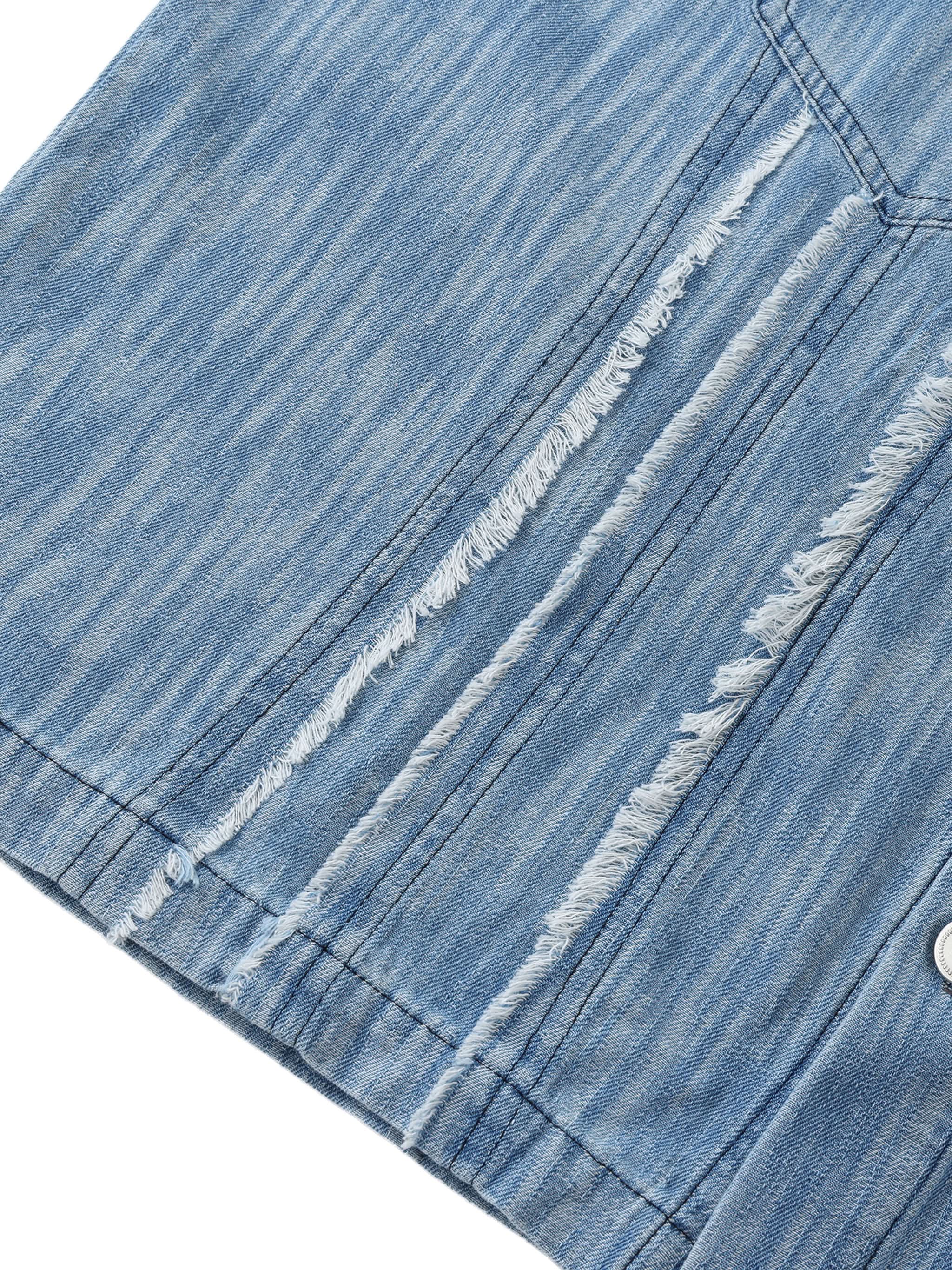 EVERYDAY Distressed Wash Short-Sleeve Shirt