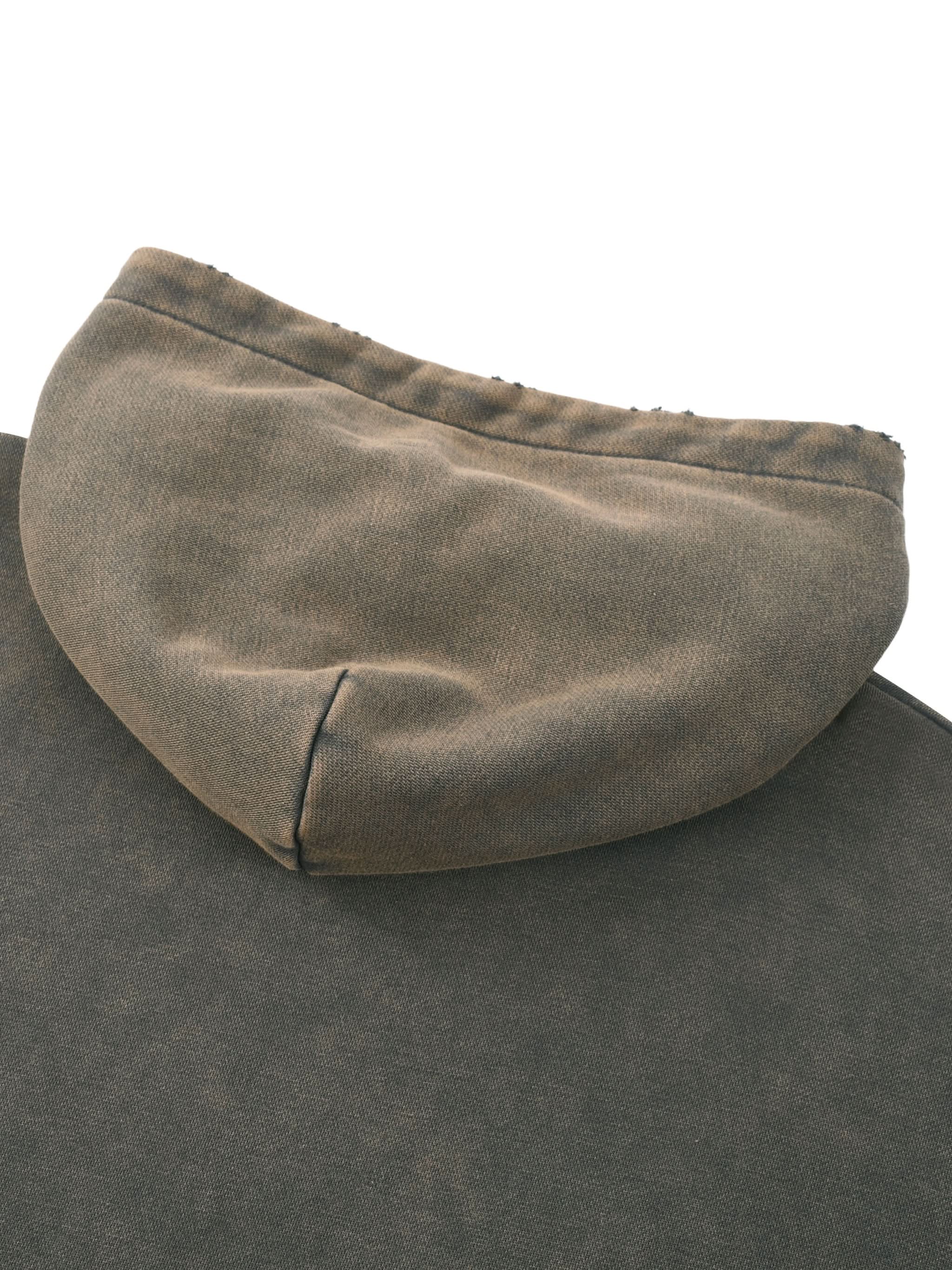 EVERYDAY Vintage Washed Frayed-Hem Hoodie