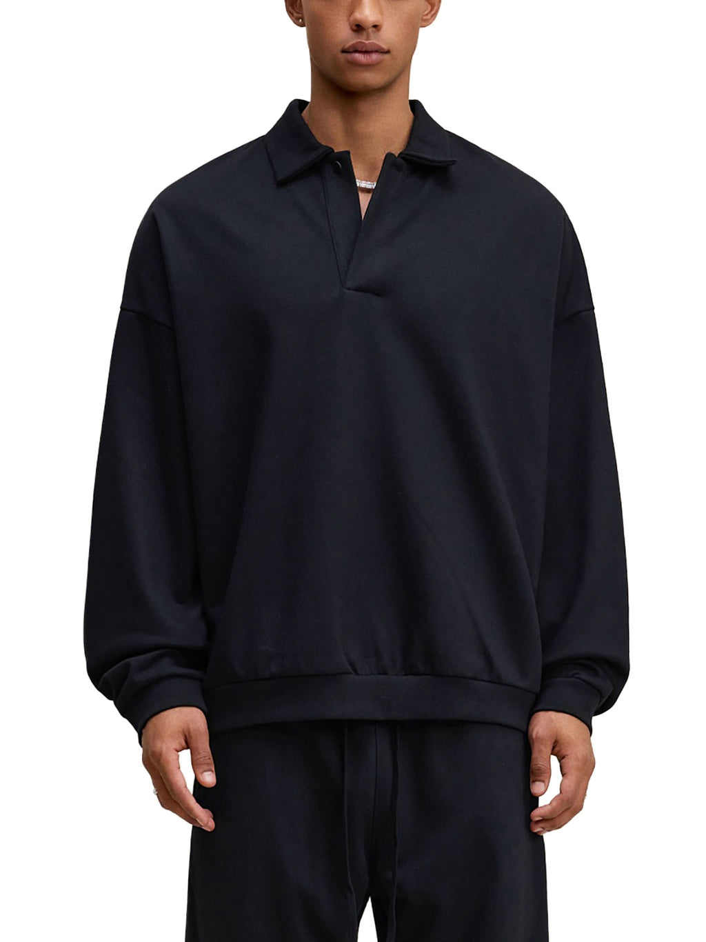 EVERYDAY Heavyweight Fleece Polo Sweatshirt