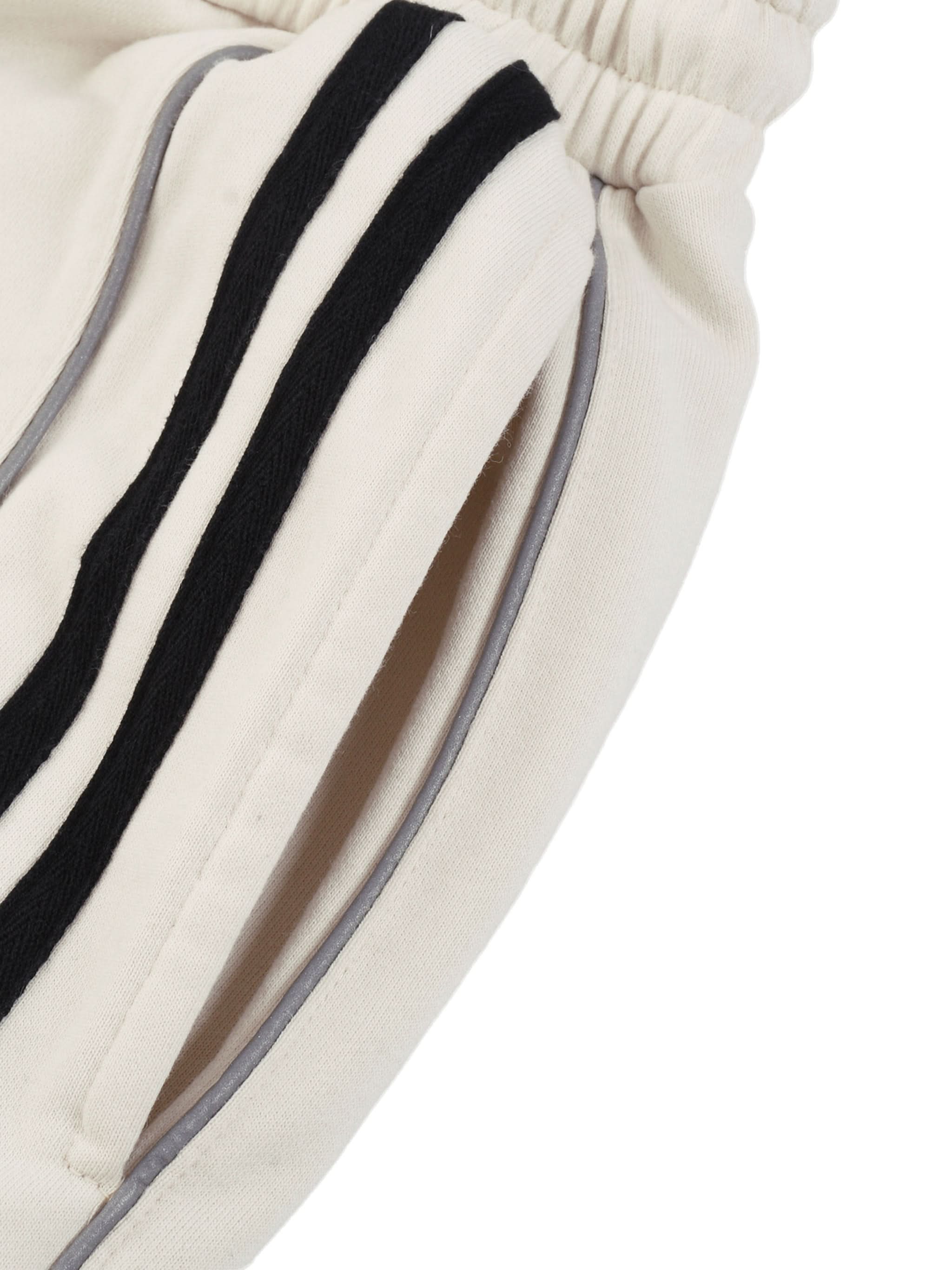 EVERYDAY Reflection Striped Straight-Leg Sweatpants