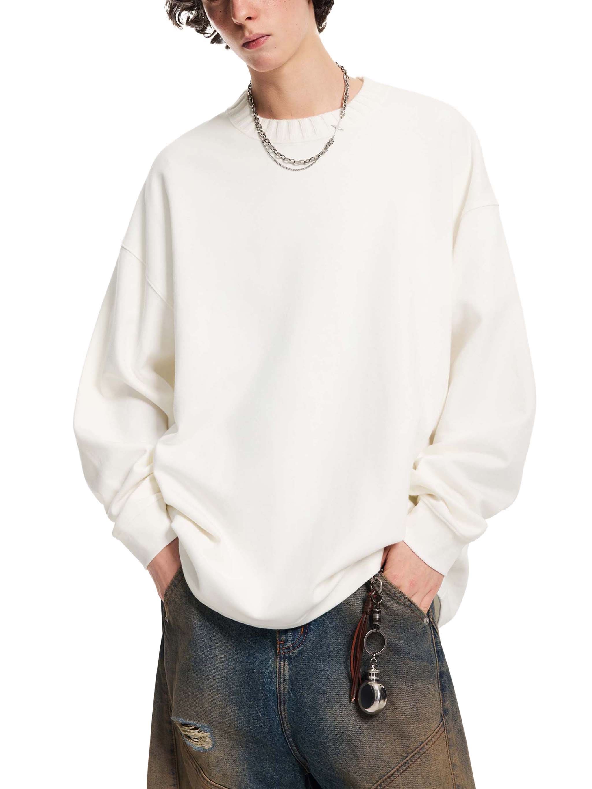 EVERYDAY Knitted Round Neck Sweatshirt