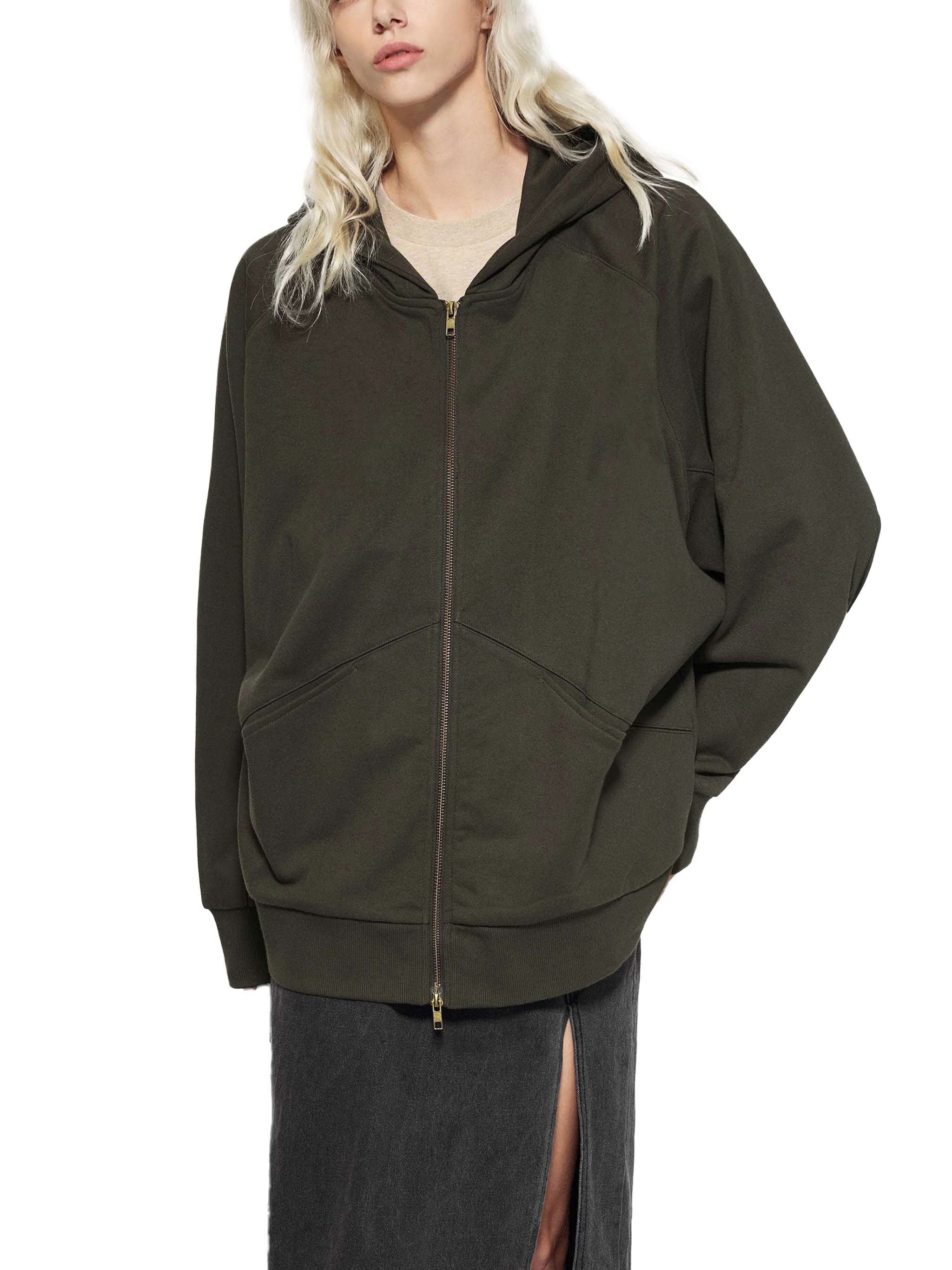 EVERYDAY Dolman Sleeve Zip-Through Fleece  Hoodie