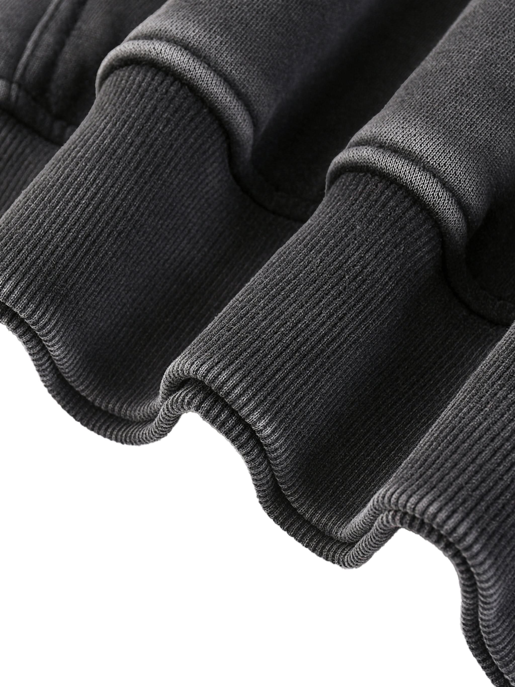 Throwback Logo Snow Washed Hoodie in Black