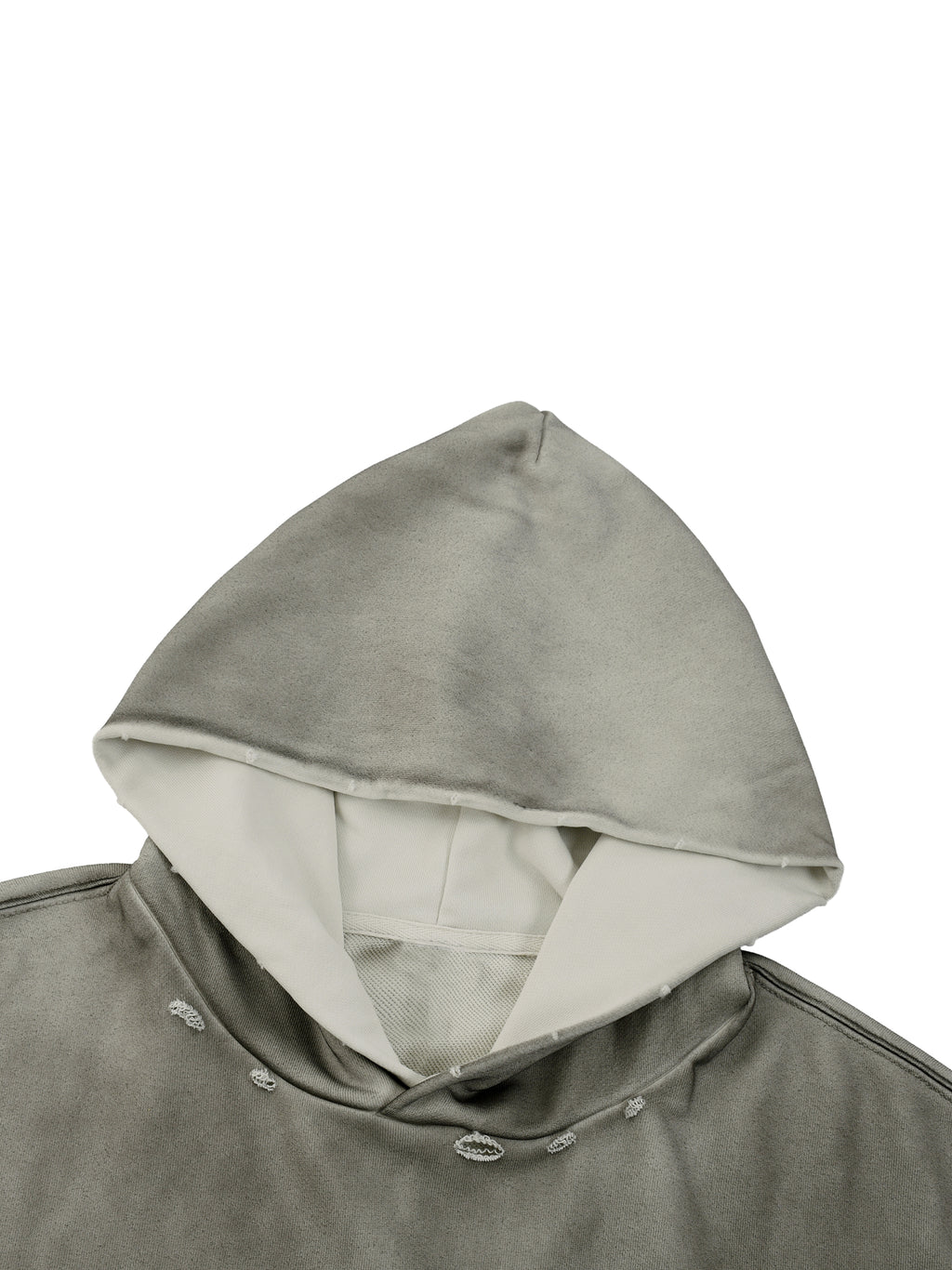Rose Logo Sunfaded Distressed Boxy Hoodie