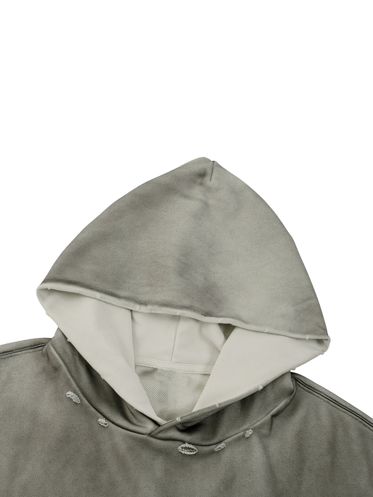 Rose Logo Sunfaded Distressed Boxy Hoodie
