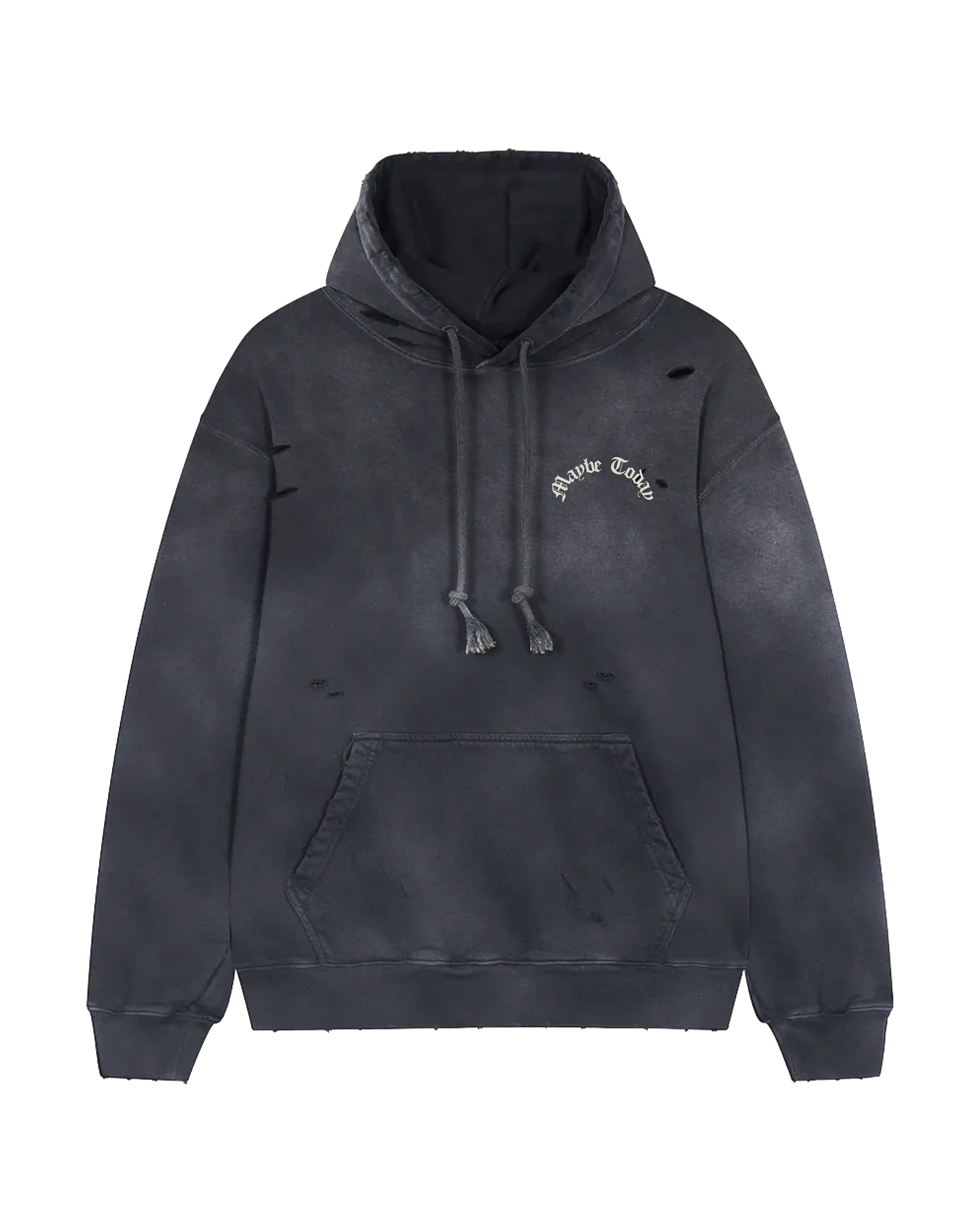 Koi Heavyweight Hand-Frayed Washed Hoodie