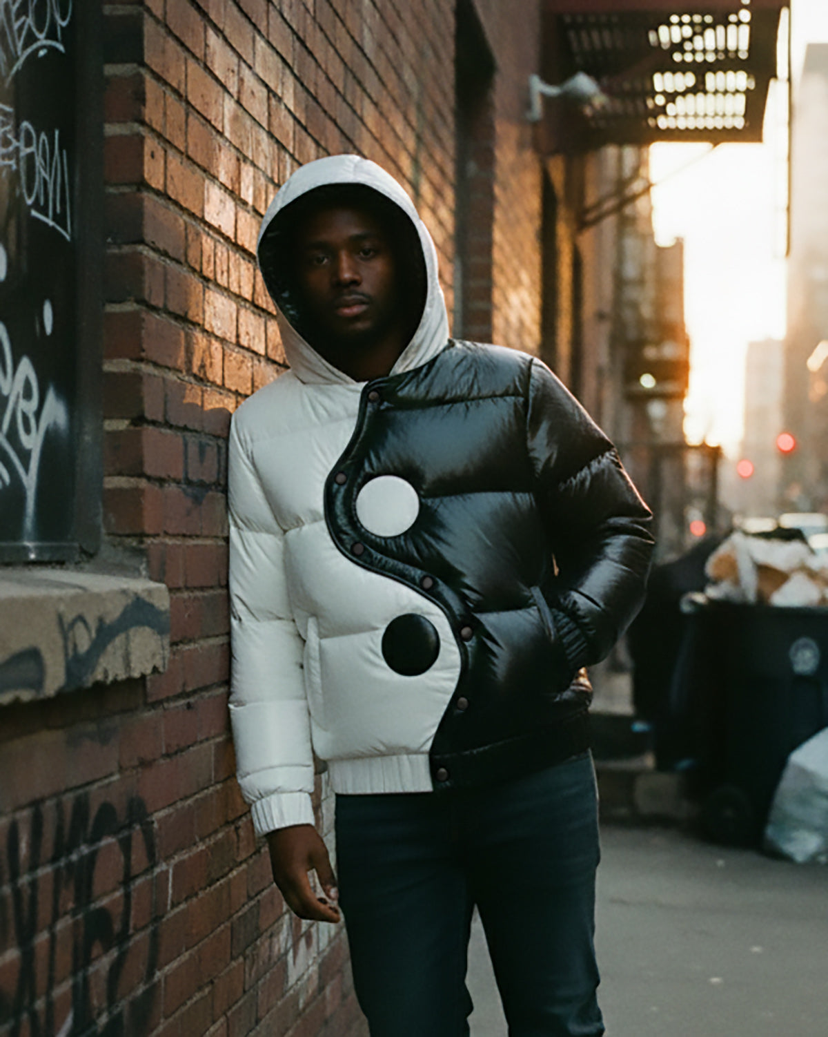 Yin Yang Down Puffer Jacket