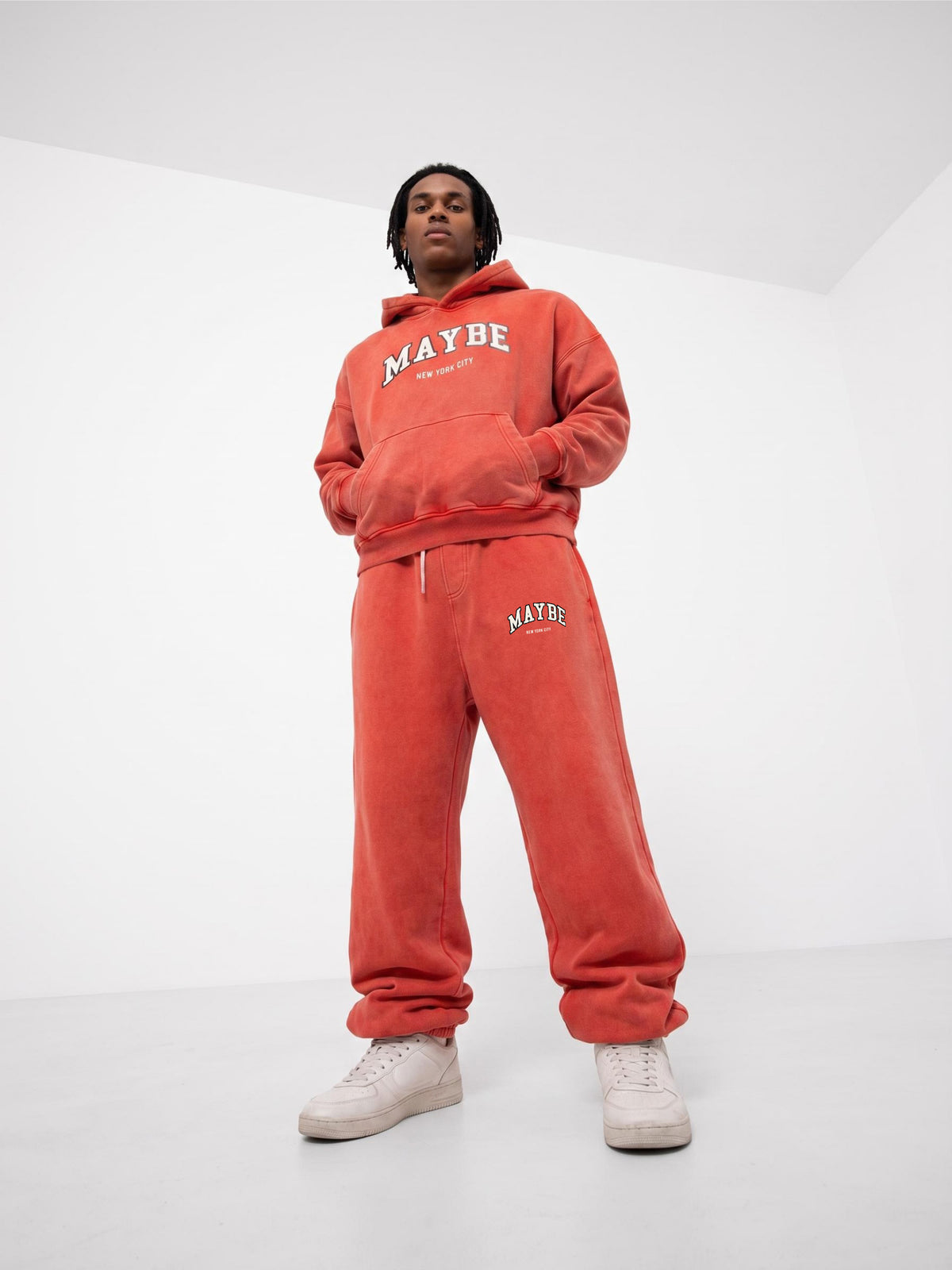 Arc Logo Vintage Washed Boxy Fleece Hoodie