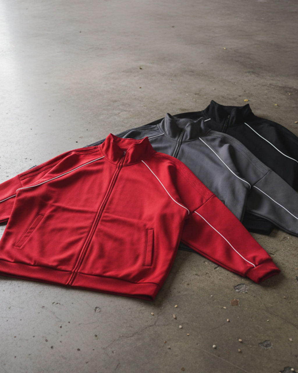 EVERYDAY Reflection Striped Raglan Sleeve Jacket