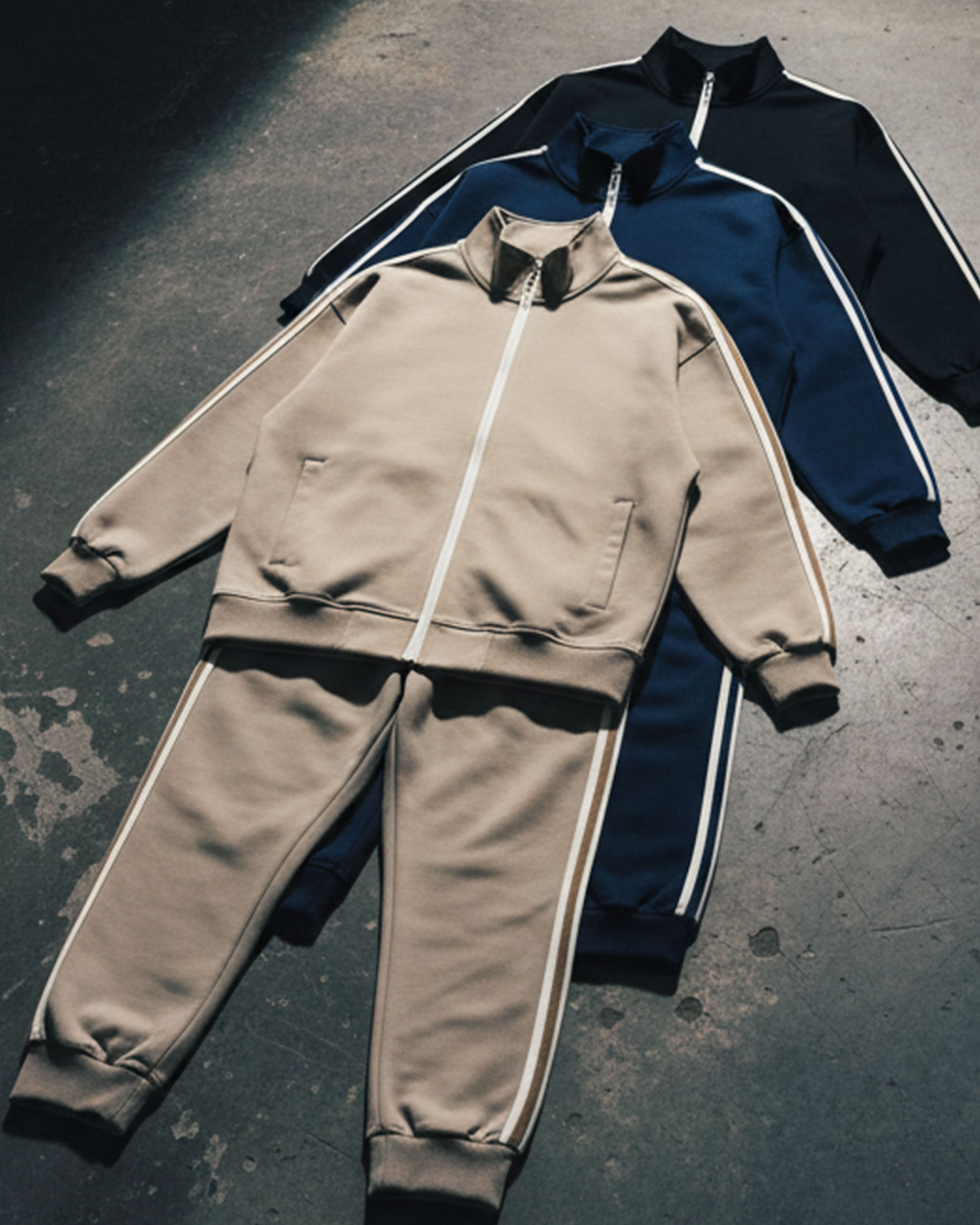 EVERYDAY Contrast Side-Stripe Stand Collar Jacket