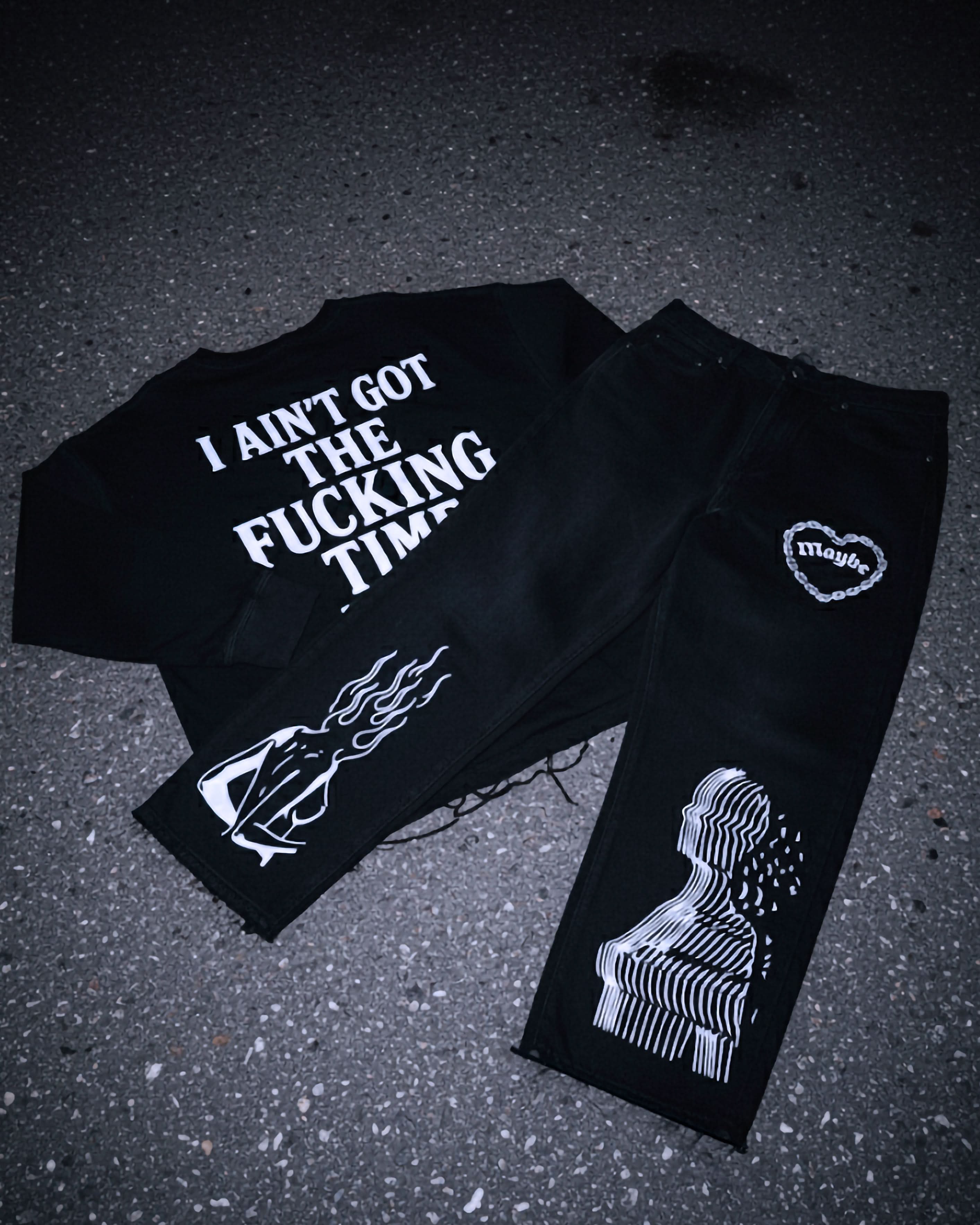 Curses Heavyweight Cotton Straight-Leg Pants