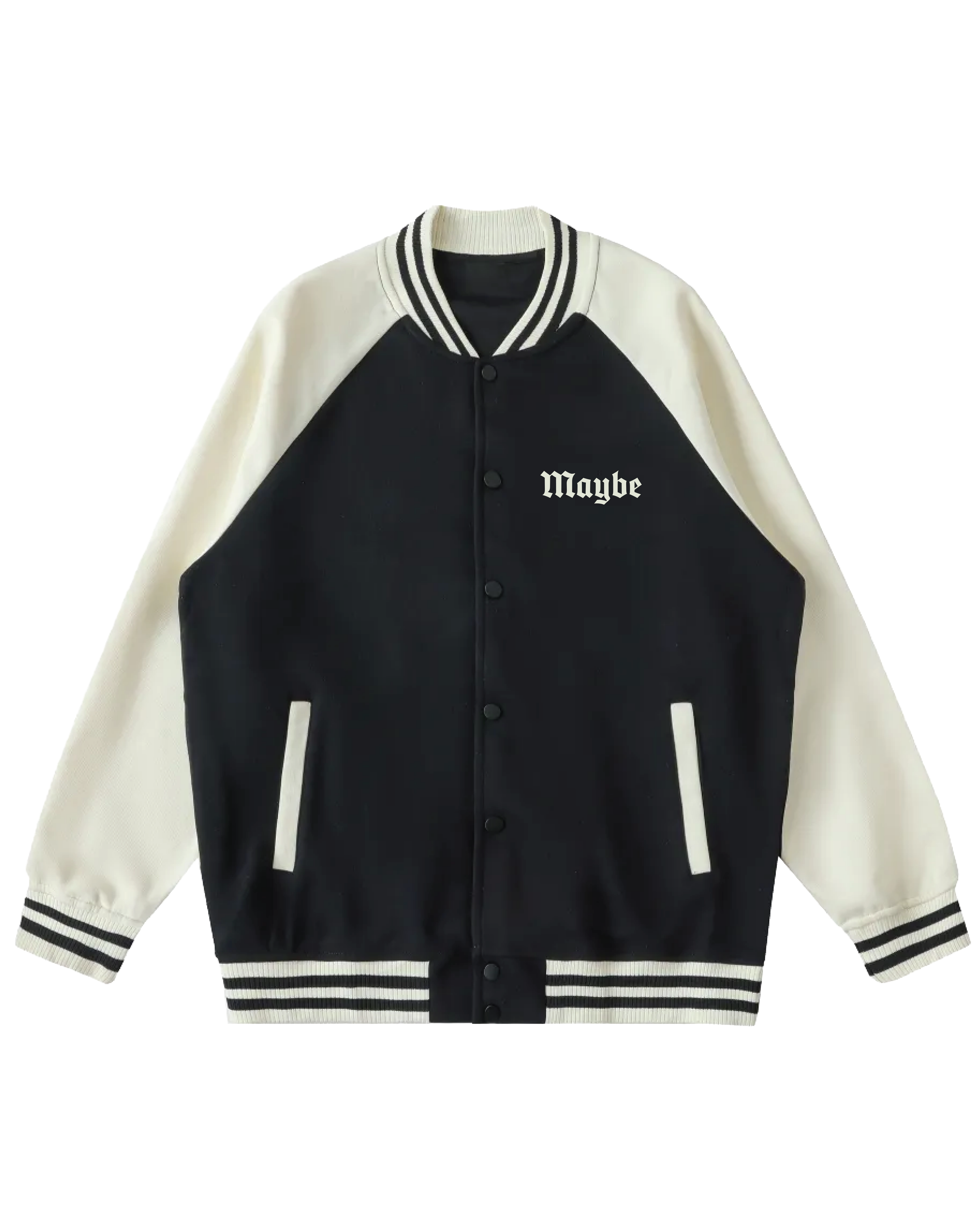 Dragon Two Tone Raglan Sleeve Varsity Jacket