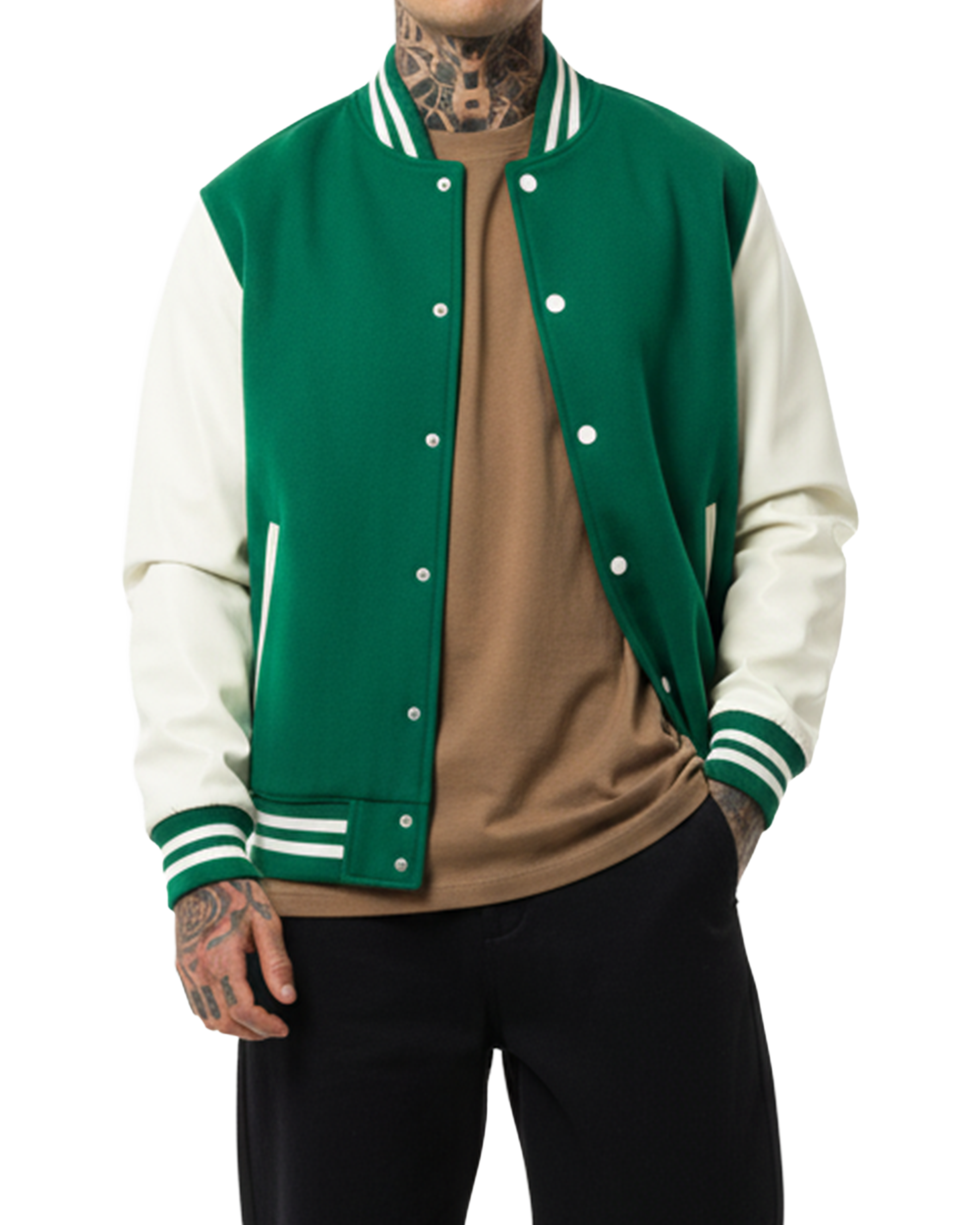EVERYDAY Two-Tone Fleece Varsity Jacket