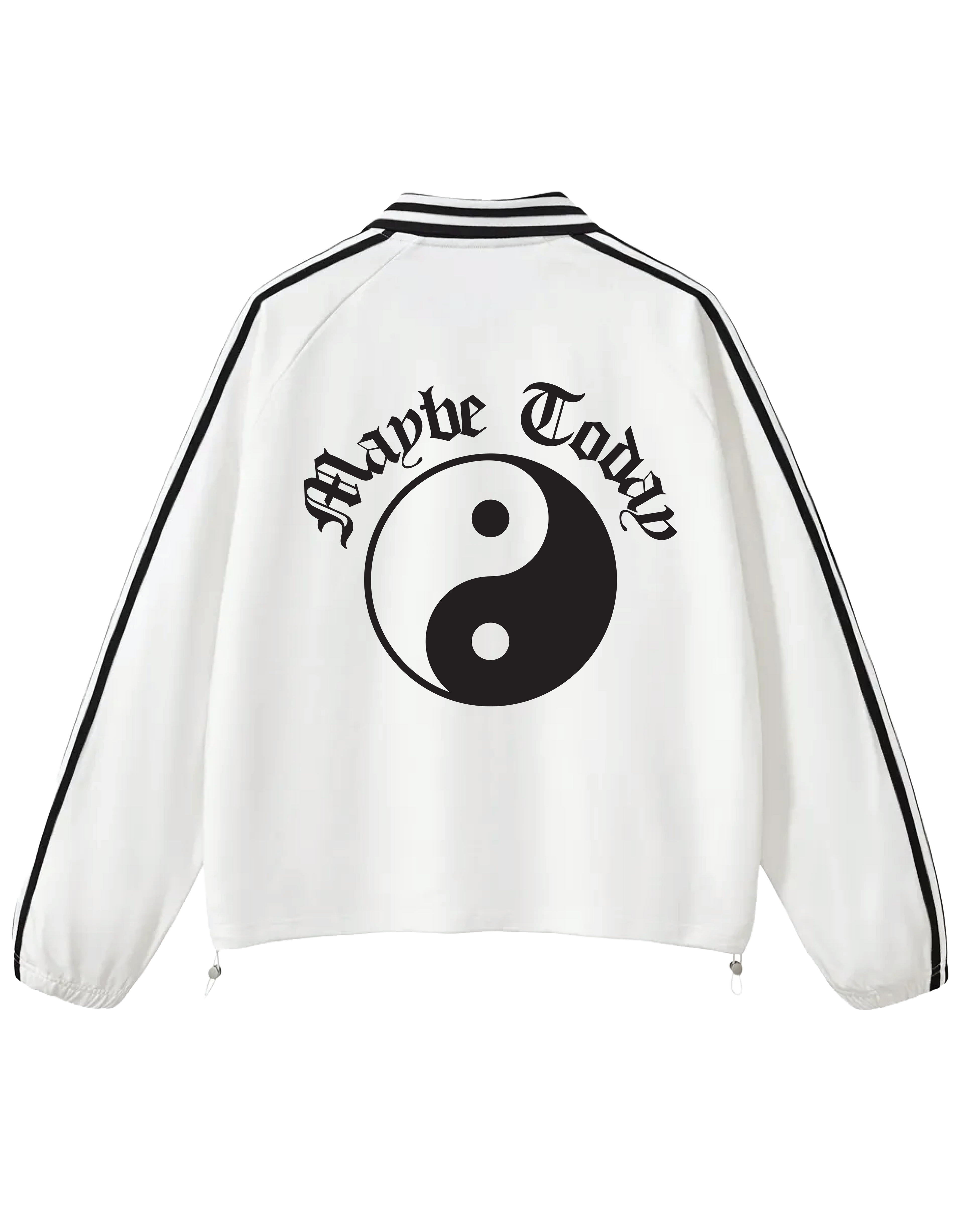Yin Yang Lapel Collar Sweatshirt Jersey