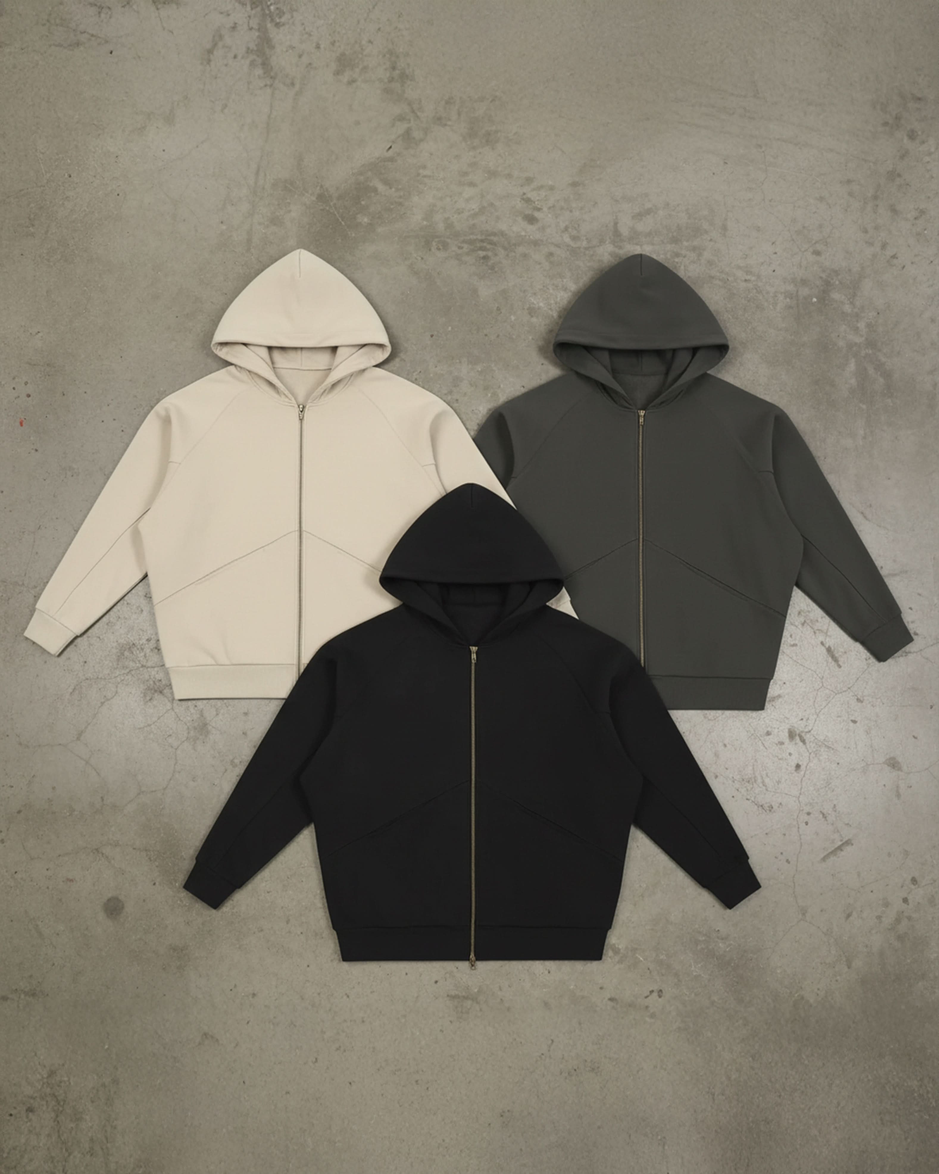 EVERYDAY Dolman Sleeve Zip-Through Fleece  Hoodie